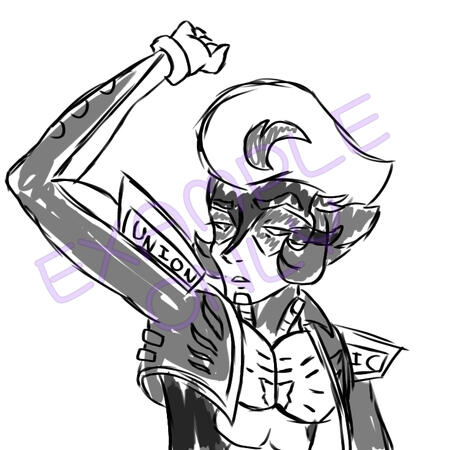 Bust Sketch Bust Sketch of Golden Spike