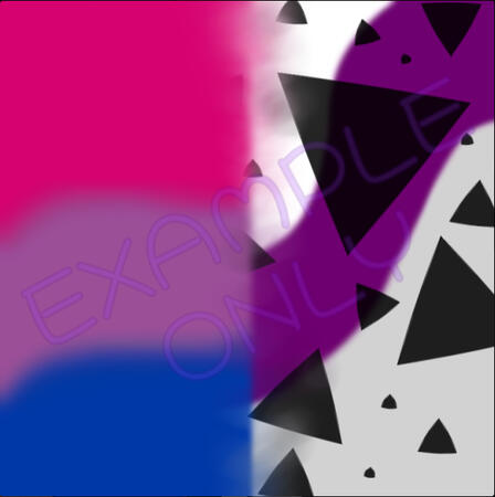 Simple Background of the Bi and Demi Flag
